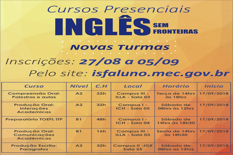 Cursos de inglês