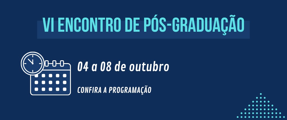 programação encontro pós