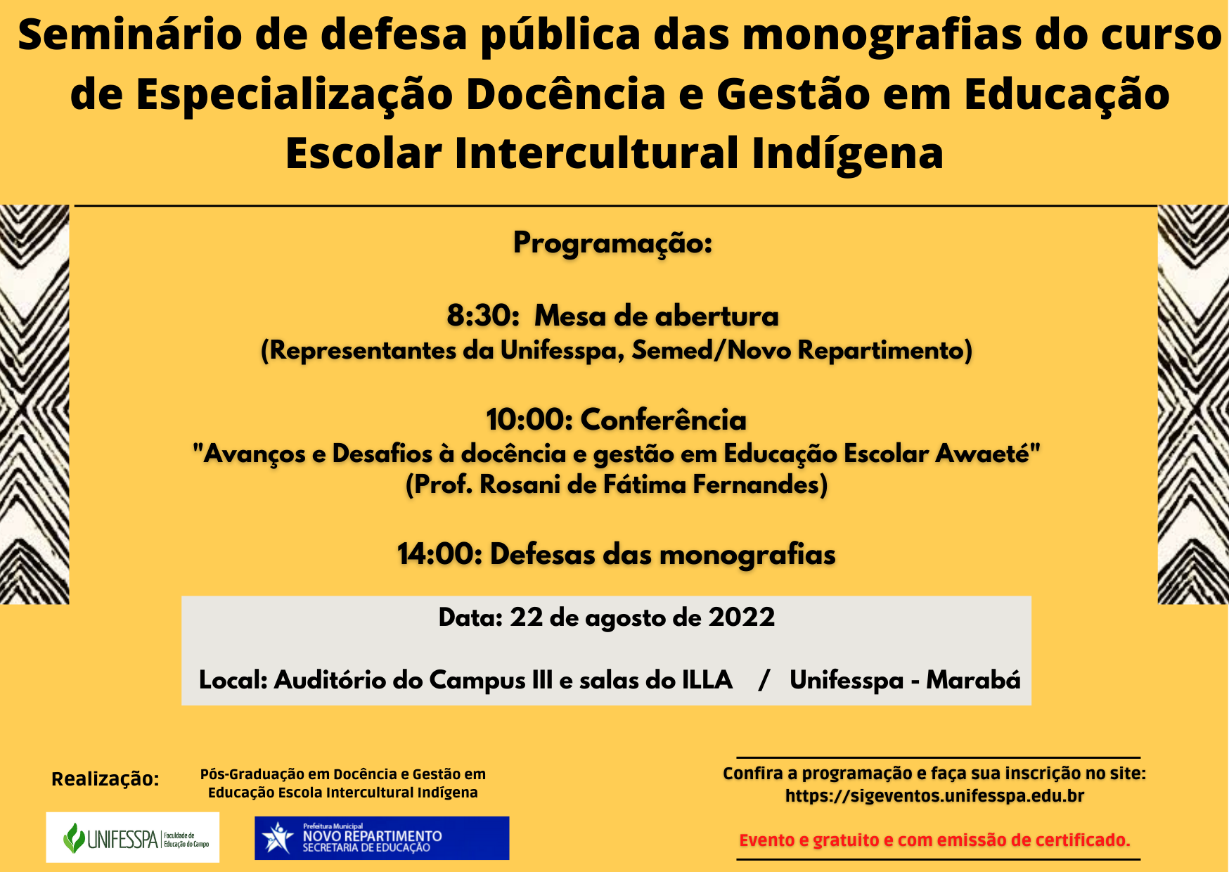 Seminário Especialização Educação Escolar Indígena