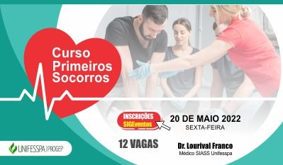 curso primeiros socorros 20 de maio