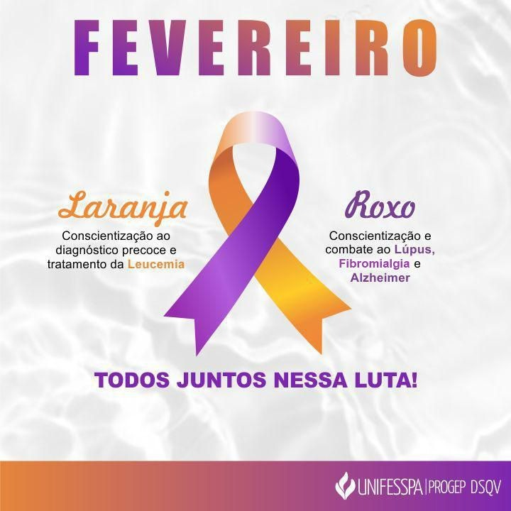 Fevereiro Laranja e Roxo