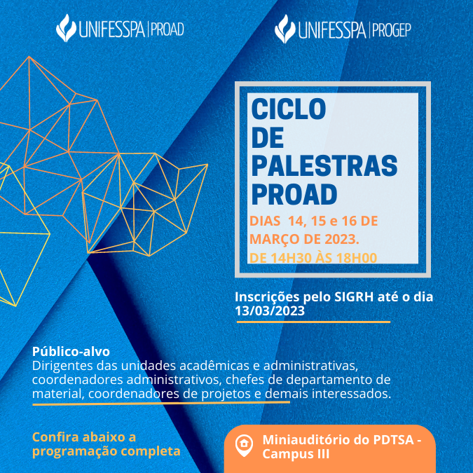 ciclo palestras proad