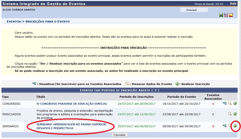 SEMINÁRIO DESAFIOS E PERSPECTIVAS III